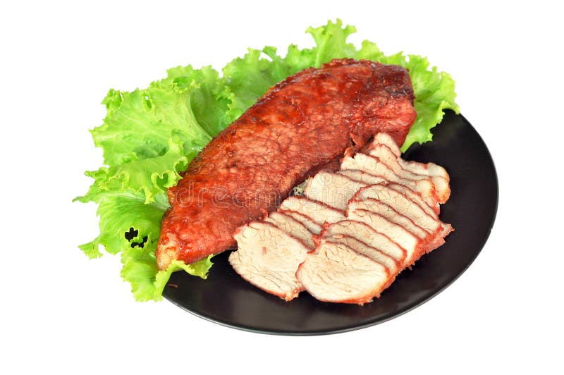 Carne Di Maiale Rossa Arrostita Fotografia Stock ...