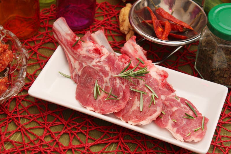 Carne di agnello immagine stock