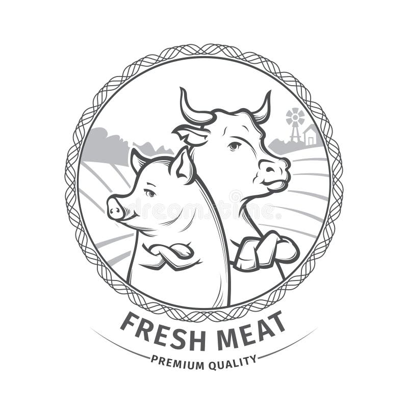 Carne fresca stock de ilustración Carne fresca stock de ilustración
