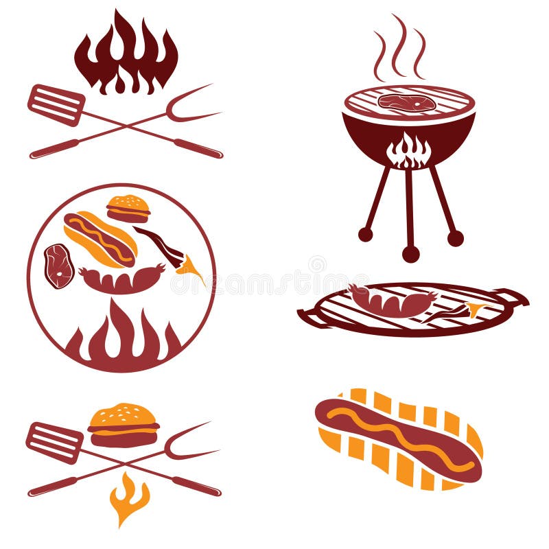 carne, perrito caliente y hamburguesa ilustración del vector carne, perrito caliente y hamburguesa ilustración del vector