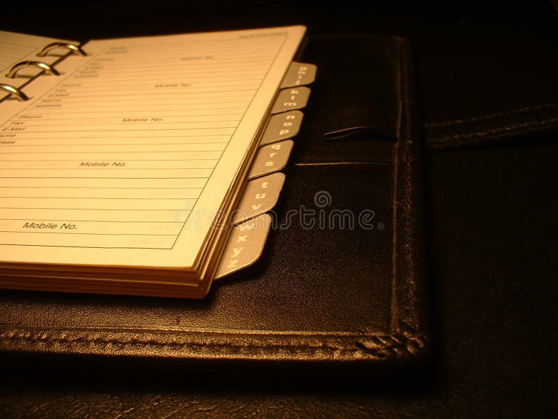 Carnet d'adresses photographie stock Carnet d'adresses photographie stock