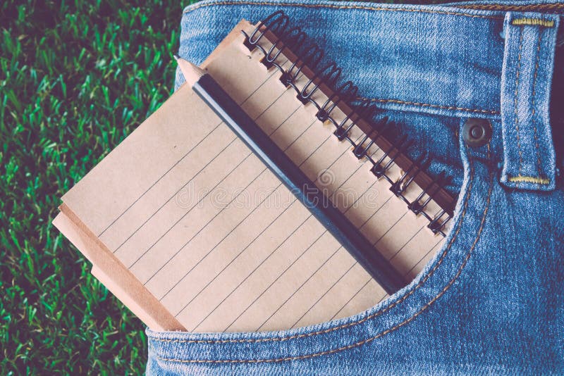 Carnets de jeans photo stock Carnets de jeans photo stock