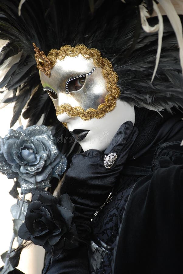 Venice Carnival: Mask with Armour Stock Photo - Image of people, dress ...