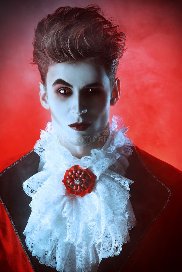 Glamorous vampire stock image. Image of halloween, handsome - 46106305