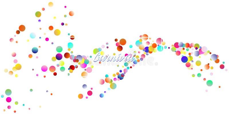 Carnival Confetti Explosion Vector Background. Falling Color Tinsel, Fiesta Celebration Design.