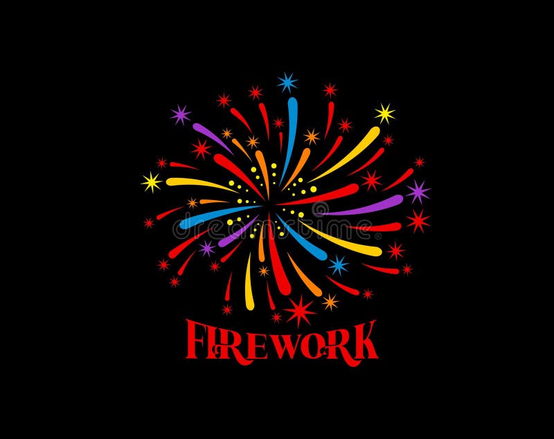 Carnival confetti firework icon, birthday event vector illustration