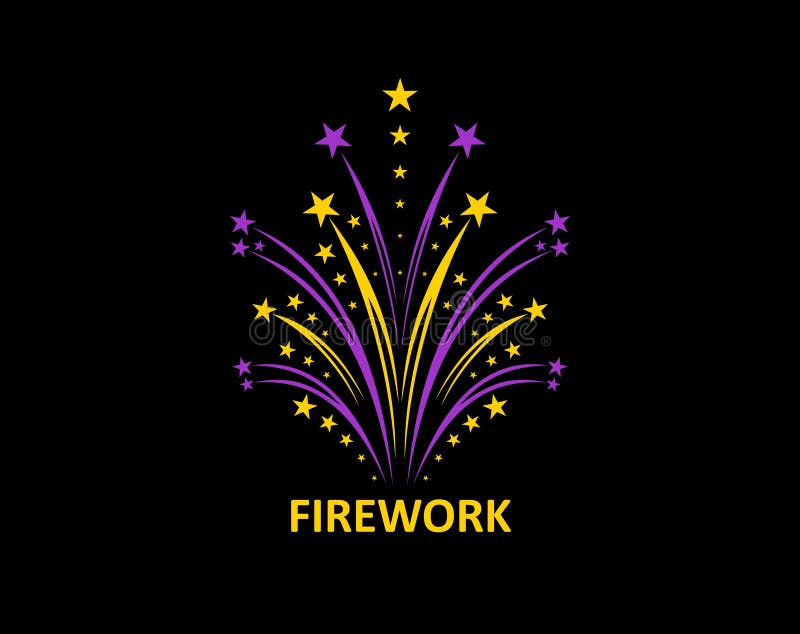 Carnival confetti firework icon for birthday event vector illustration