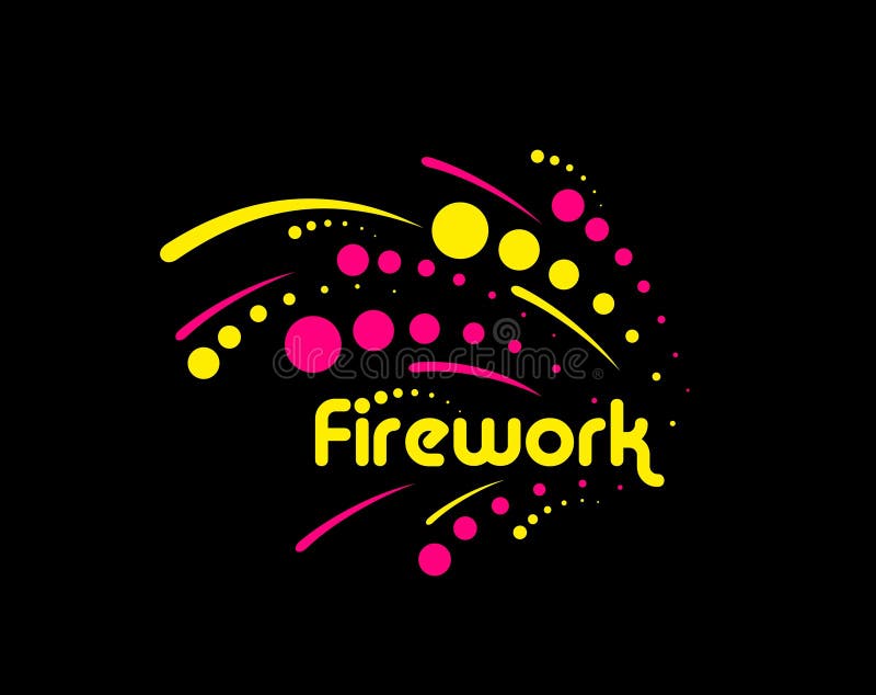 Carnival firework icon, birthday event confetti vector illustration