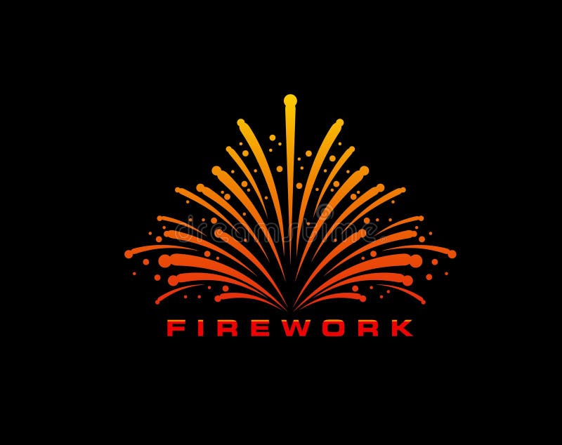 Carnival firework icon, event confetti, birthday royalty free illustration