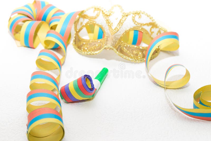 Carnival Mask and Streamers Stock Photo Image of dramatic