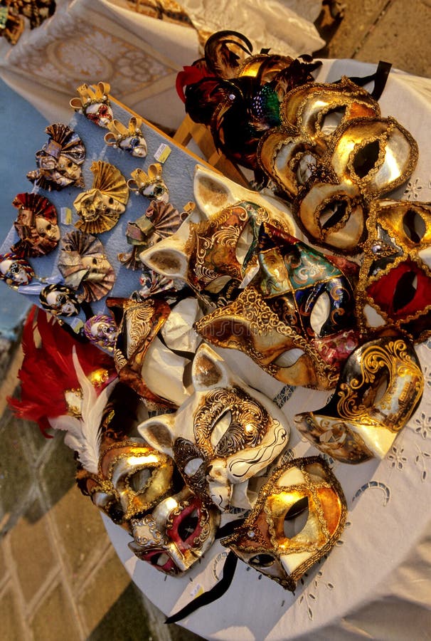 Carnivale masks for sale on Piazza di San Marco- Venice, Italy. Carnivale masks for sale on Piazza di San Marco- Venice, Italy