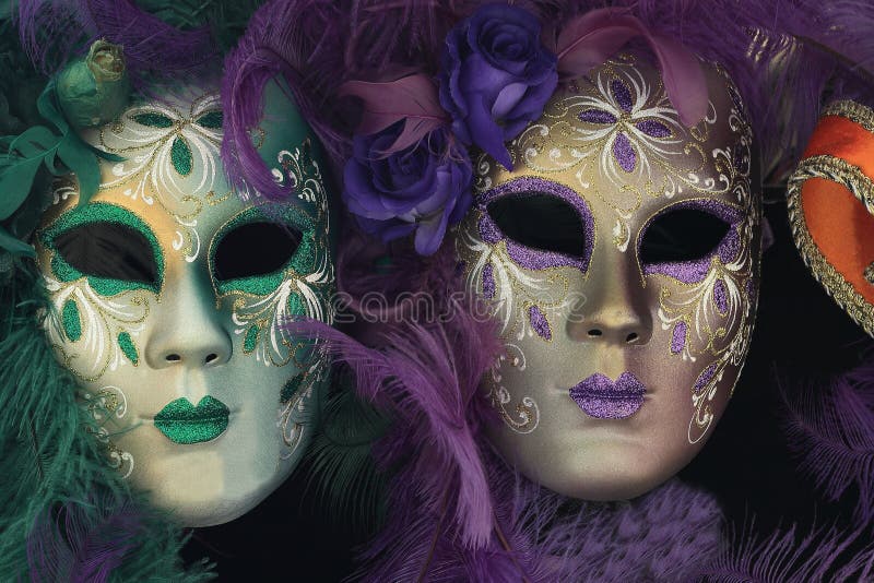 A Picture of the Carnival Masks, Venice, Italy