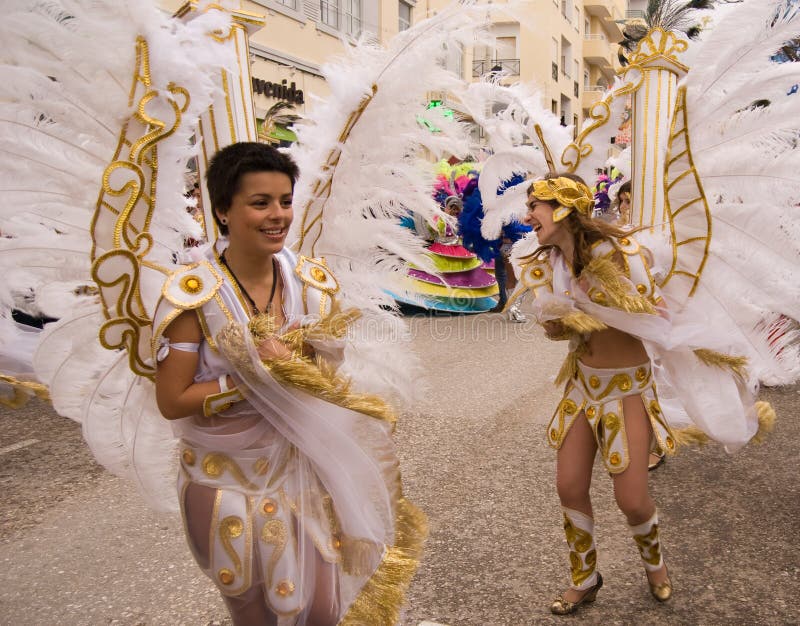 Santa Cruz De Tenerife Carnival: Woman in Costume Editorial Photography ...