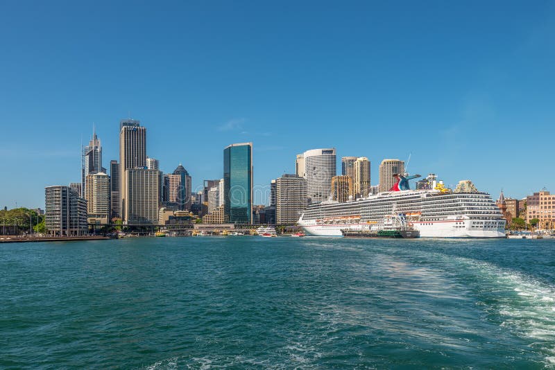 Carnival Spirit Cruise Ship Docked At The Sydney Cruise Terminal