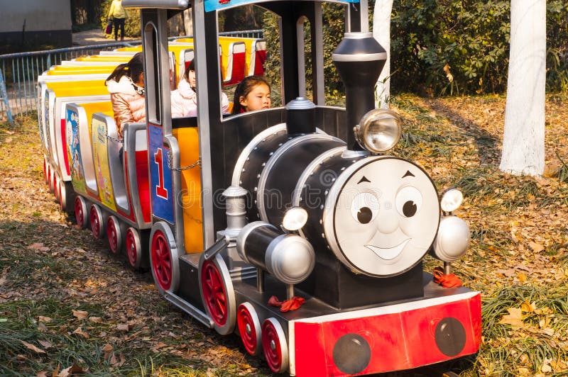 Old carnival train editorial photo. Image of entertainment 19441991