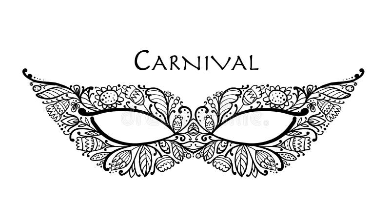 Carnival Venetian Mask Ornamental for Your Design Stock Vector ...