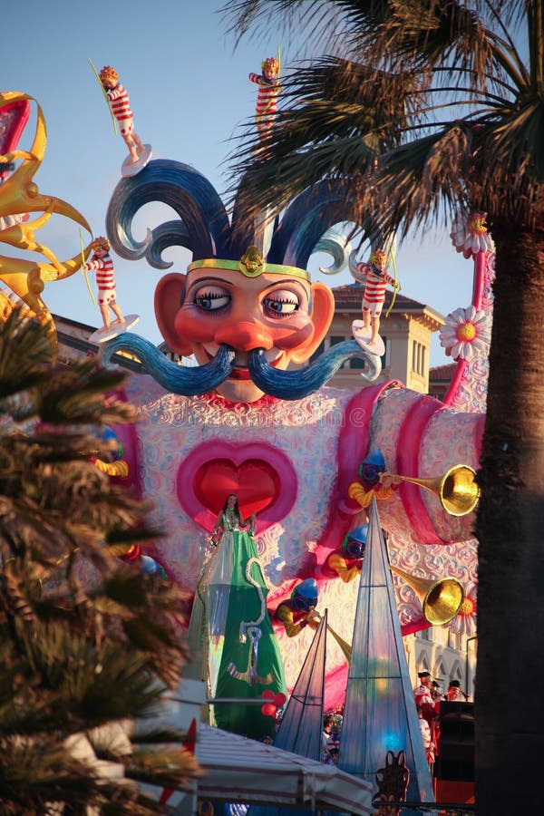 Carnival of Viareggio stock image