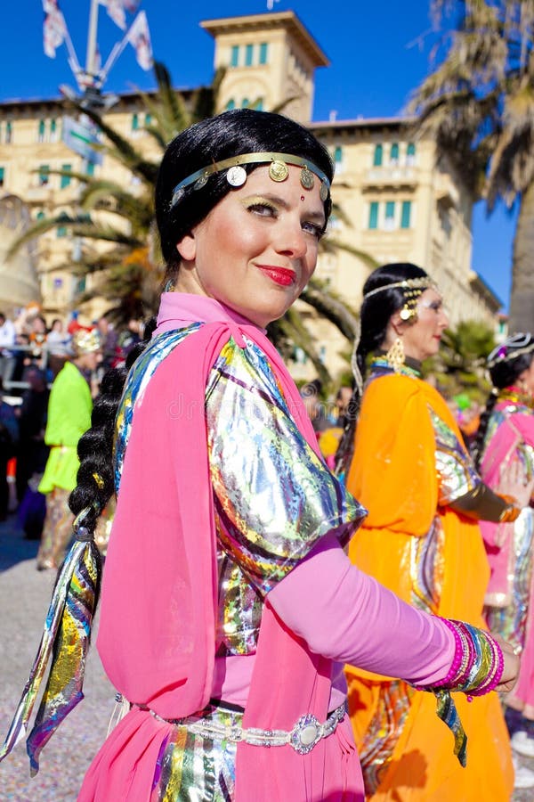 Carnival of Viareggio stock images