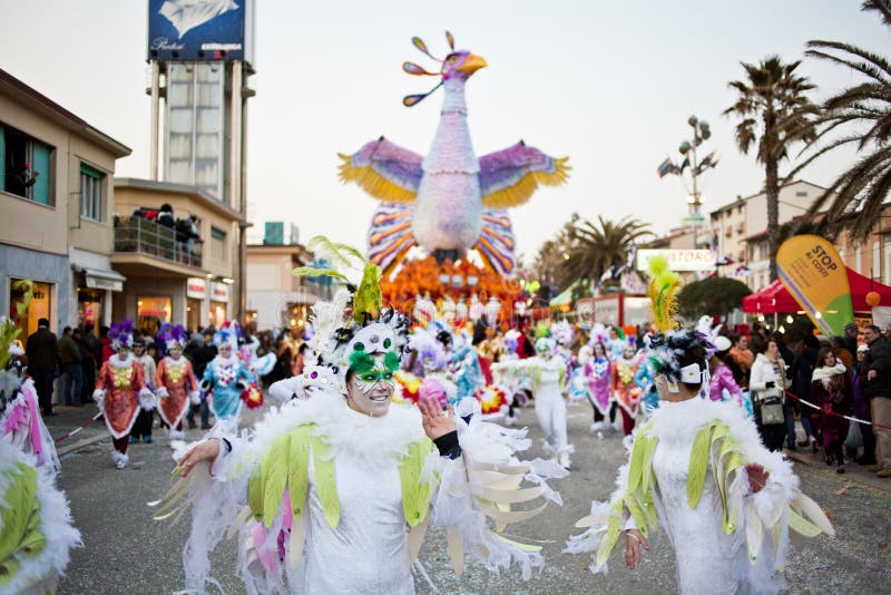 Carnival of Viareggio stock photography