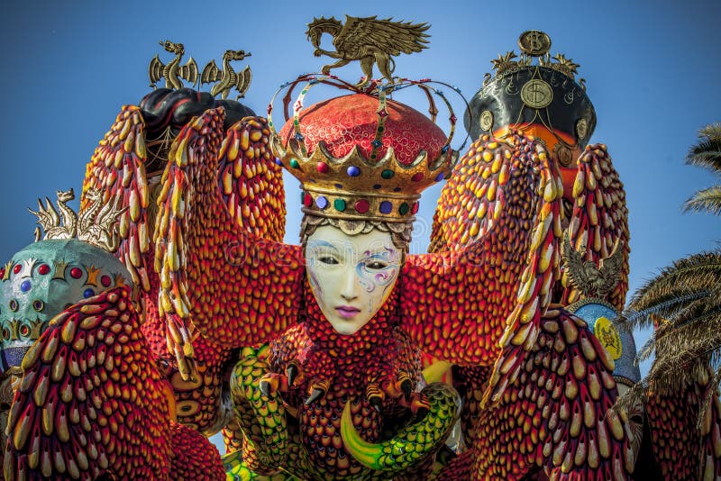Carnival of Viareggio royalty free stock photo