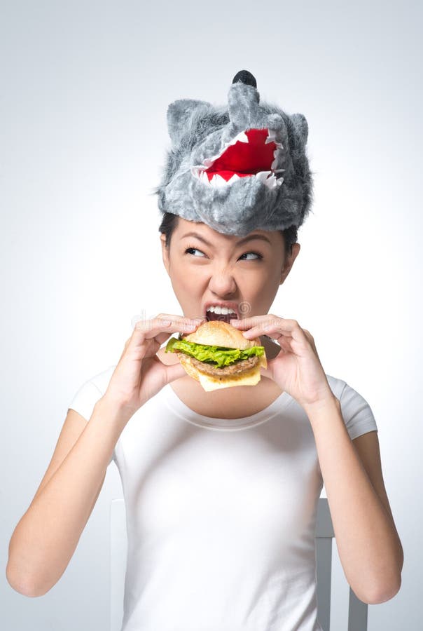 A Naughty And Carnivorous Childhood Friend Carnivorous stock photo. Image of idea, expression, eating - 31998766