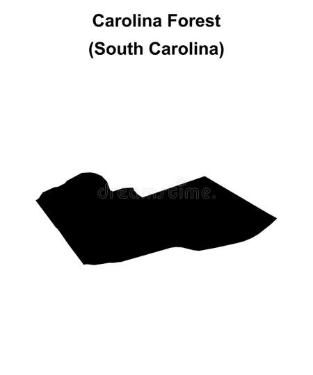 Outline Map of Carolina Forest
