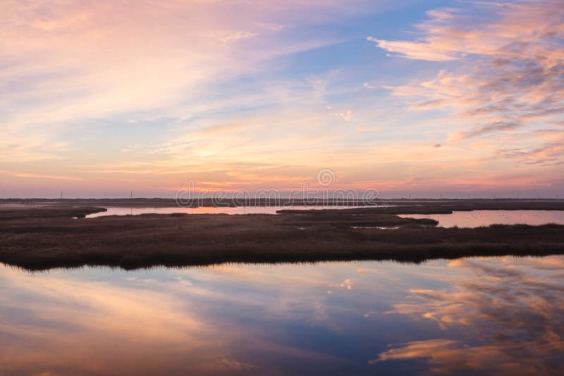 Carolina Marsh du nord chez Bodie Island photographie stock Carolina Marsh du nord chez Bodie Island photographie stock