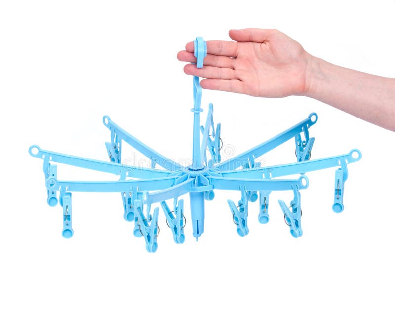 Carousel Clothes Dryer, Plastic Drying Rack Stock Photo Image of