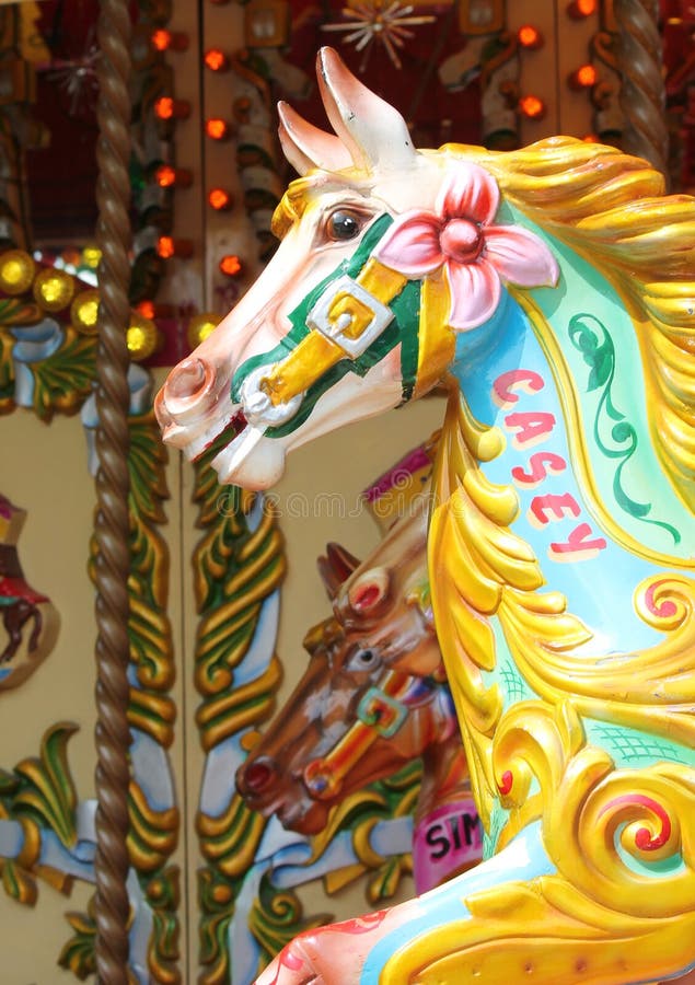 Carousel merry-go-round ride horse