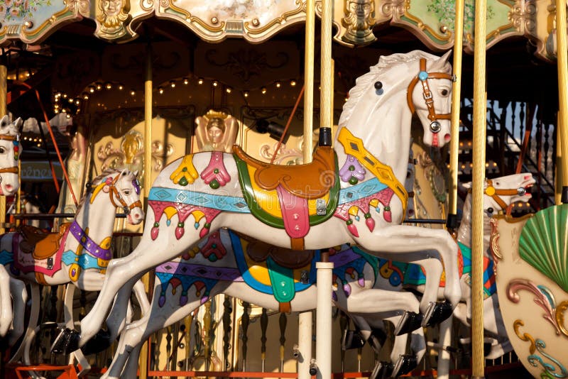 Carousel, Paris stock photos