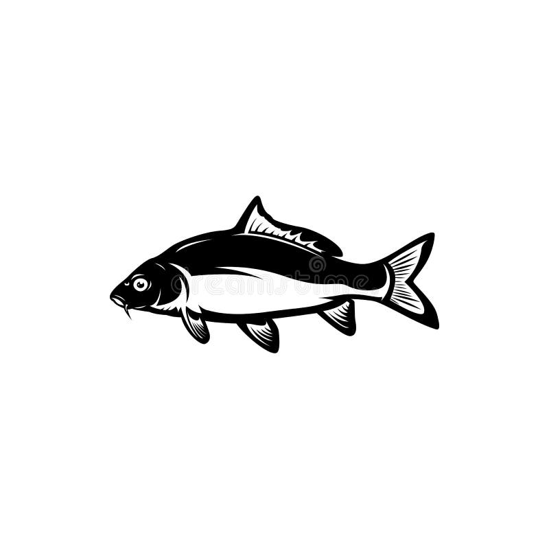 Download Carp fishing, fish logo stock vector. Illustration of ...