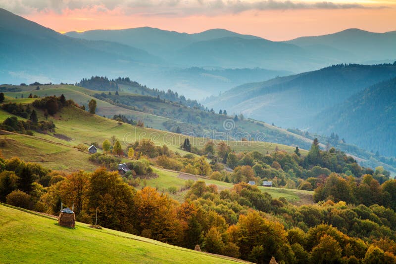 Carpathian Mountains Landscape Stock Image - Image of land, grass: 35235101