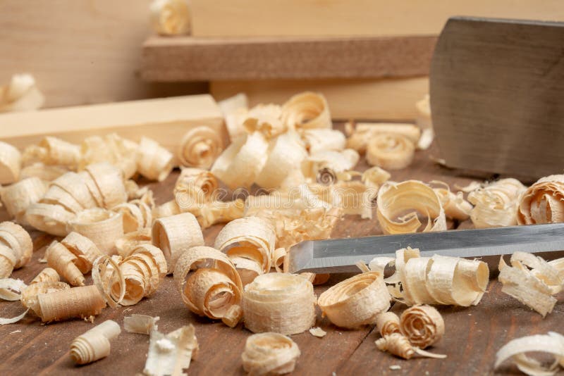 Carpenter Cabinet Maker Hand Tools On The Workbench Stock Image