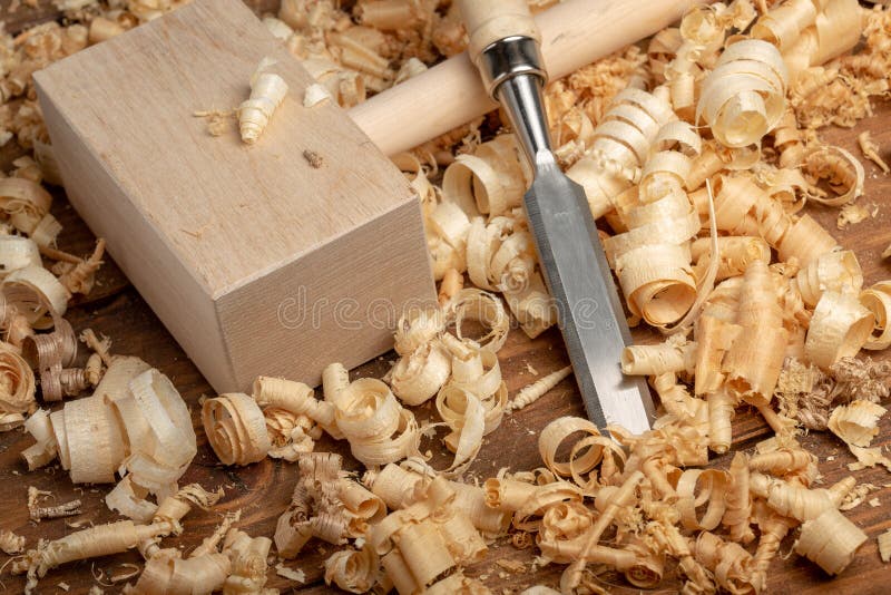 Carpenter Cabinet Maker Hand Tools On The Workbench Stock Image