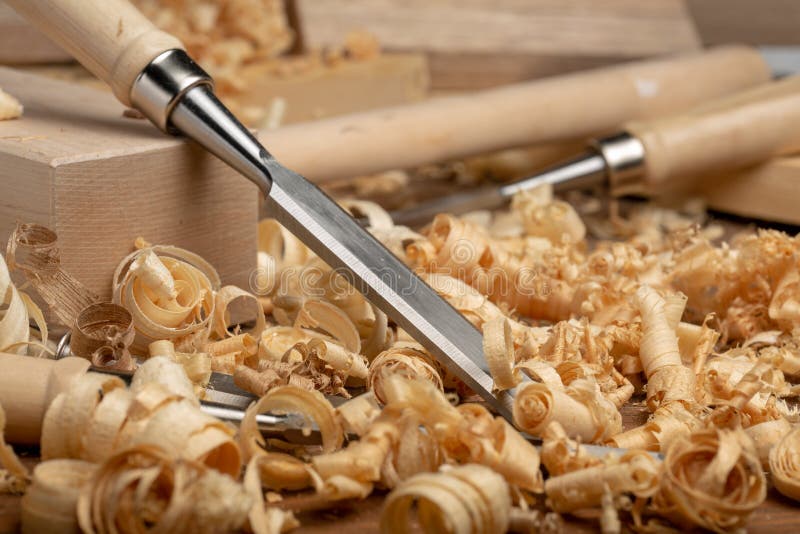 Carpenter Cabinet Maker Hand Tools On The Workbench Stock Photo