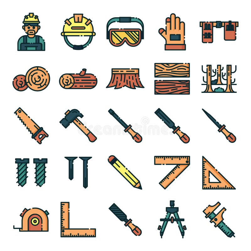 Woodworking Symbols Stock Illustrations 206 Woodworking Symbols Stock
