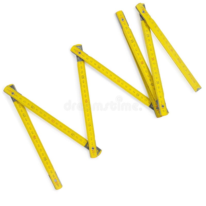 Carpenter rule stock photo. Image of meter, color, instrument 15985800