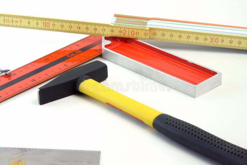 Carpenter tools royalty free stock photo