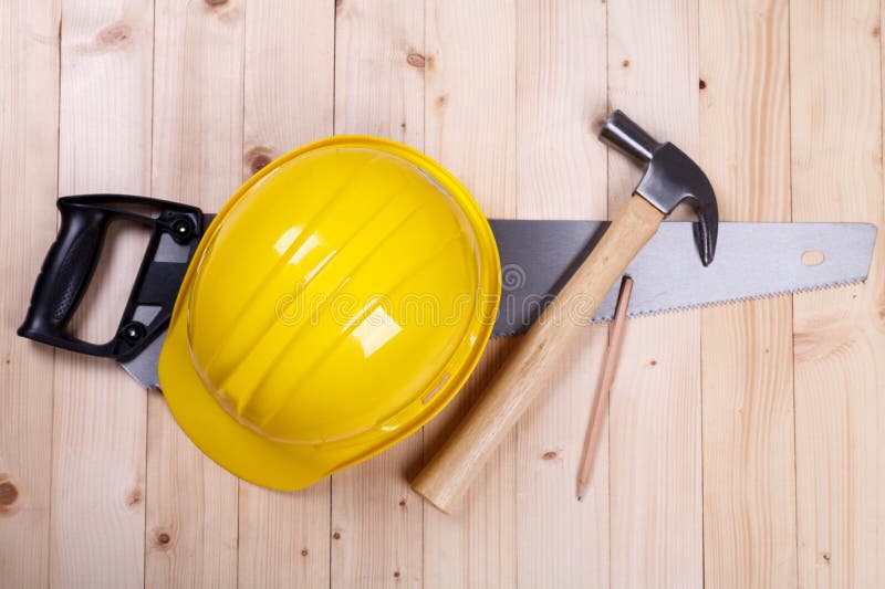 Carpenter tools royalty free stock photo