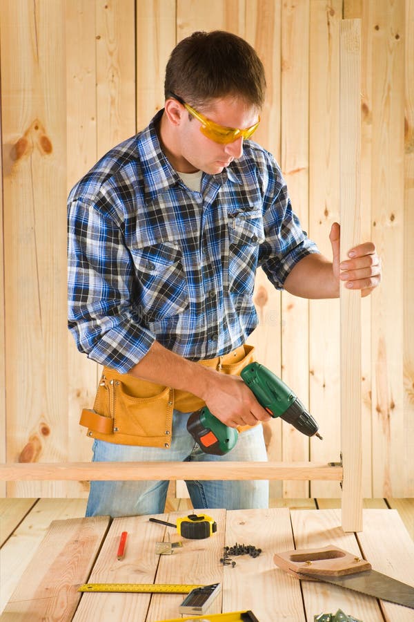 Carpenter in work