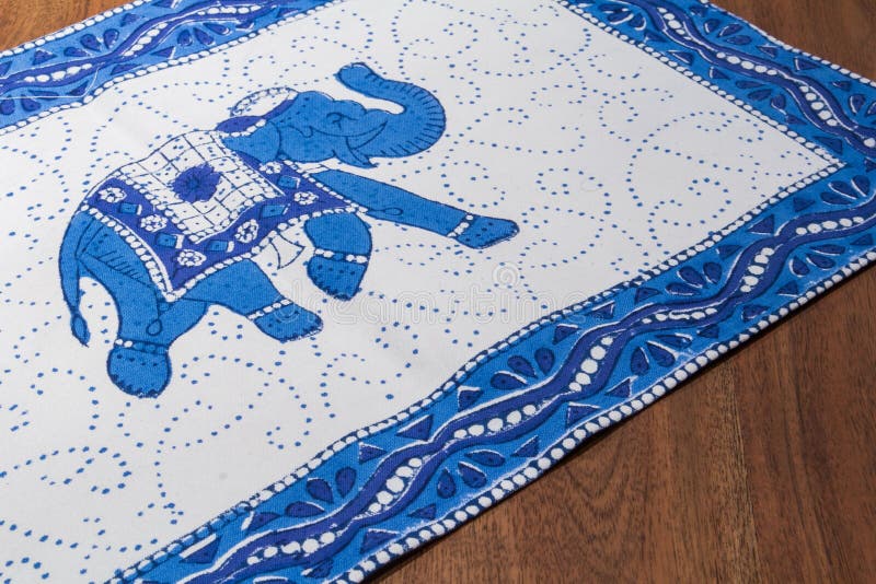 Elephant on red carpet stock image. Image of handwork 13477799