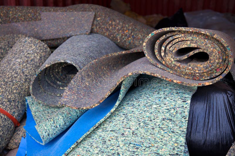 Carpet padding stock photo