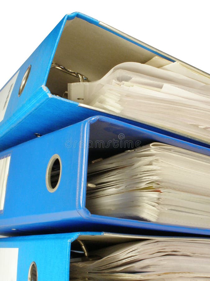 Carpeta de fichero abierto fotografía de archivo libre de regalías