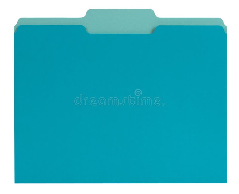 Carpeta de fichero azul foto de archivo libre de regalías