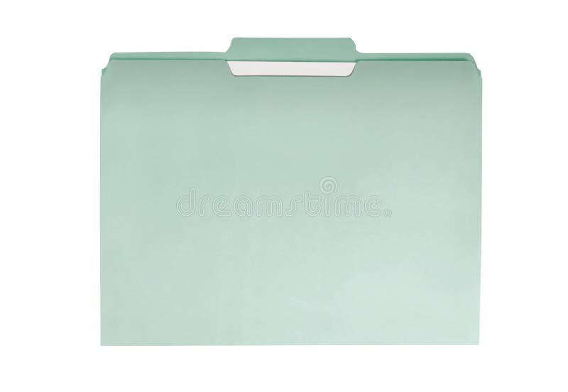 Carpeta de fichero verde foto de archivo libre de regalías