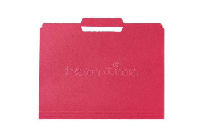 Carpeta roja imágenes de archivo libres de regalías