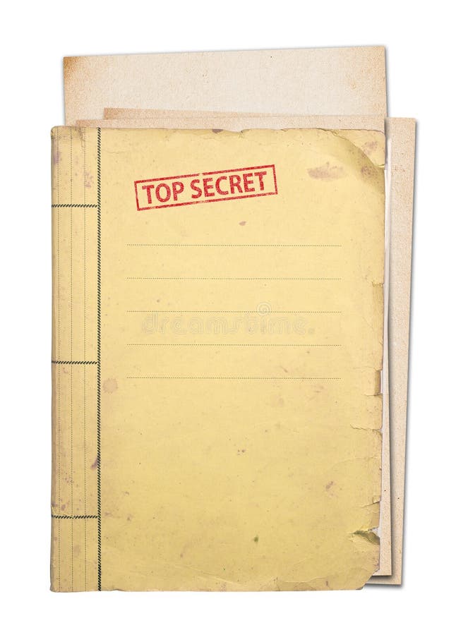 Carpeta secretísima. foto de archivo libre de regalías