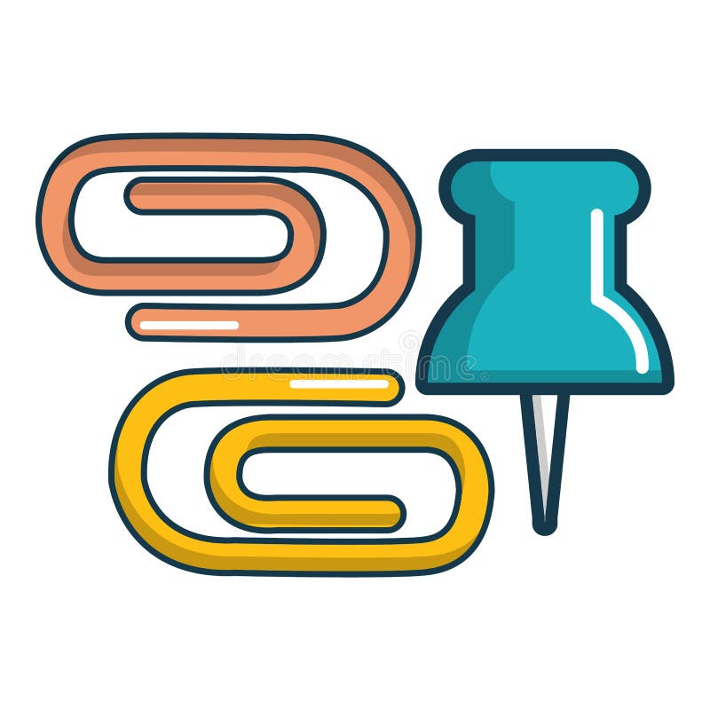 Icono De La Caja De Los Clips De Papel, Estilo Simple Ilustración del