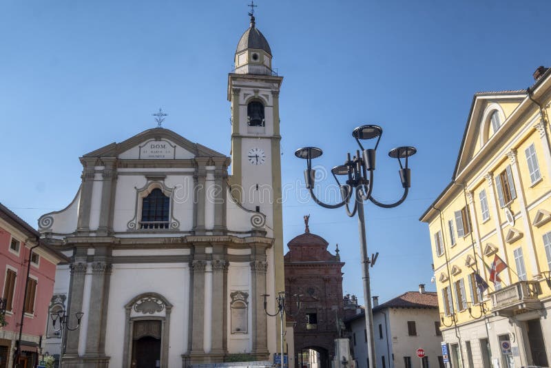 Carpignano Sesia, Italy: Historic Buildings Stock Image - Image of ...