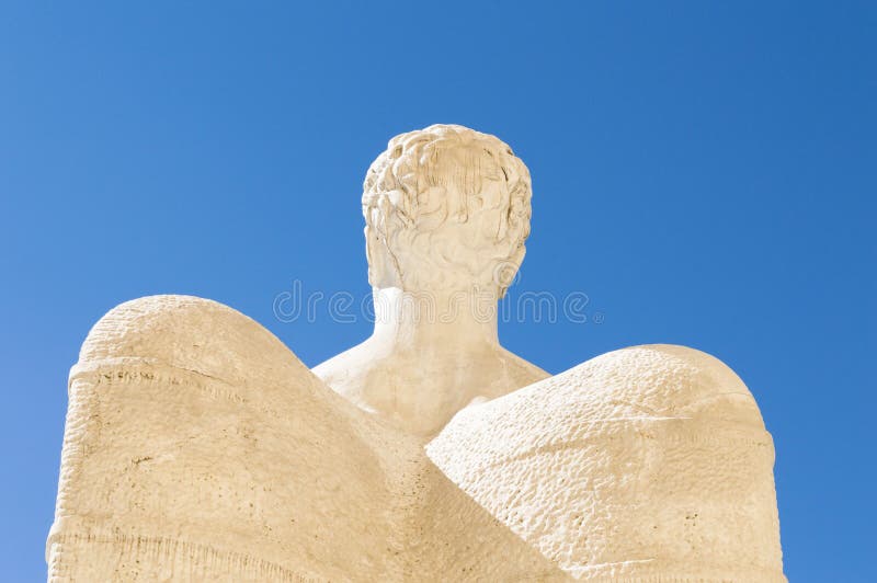 Carrara marmeren Icarus Statue royalty-vrije stock fotografie Carrara marmeren Icarus Statue royalty-vrije stock fotografie
